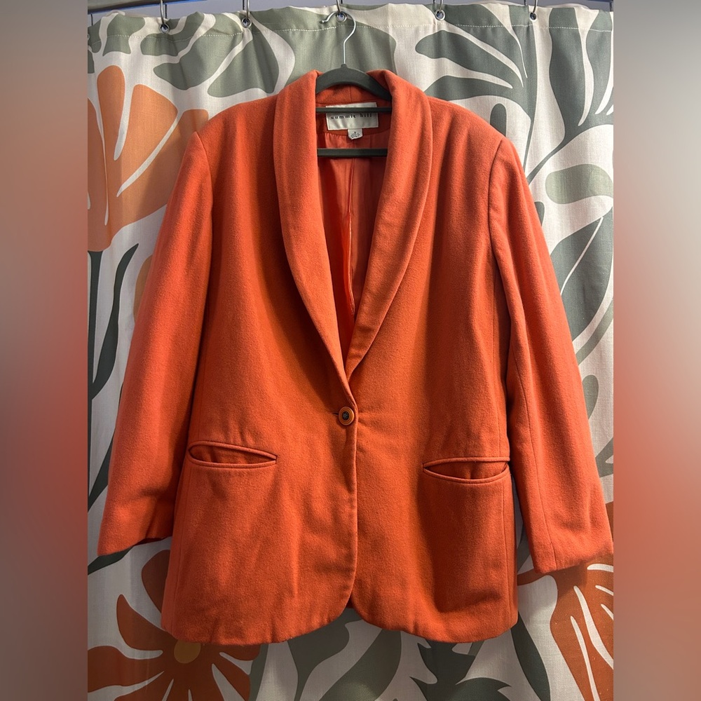 Women's Coral Wool Blazer